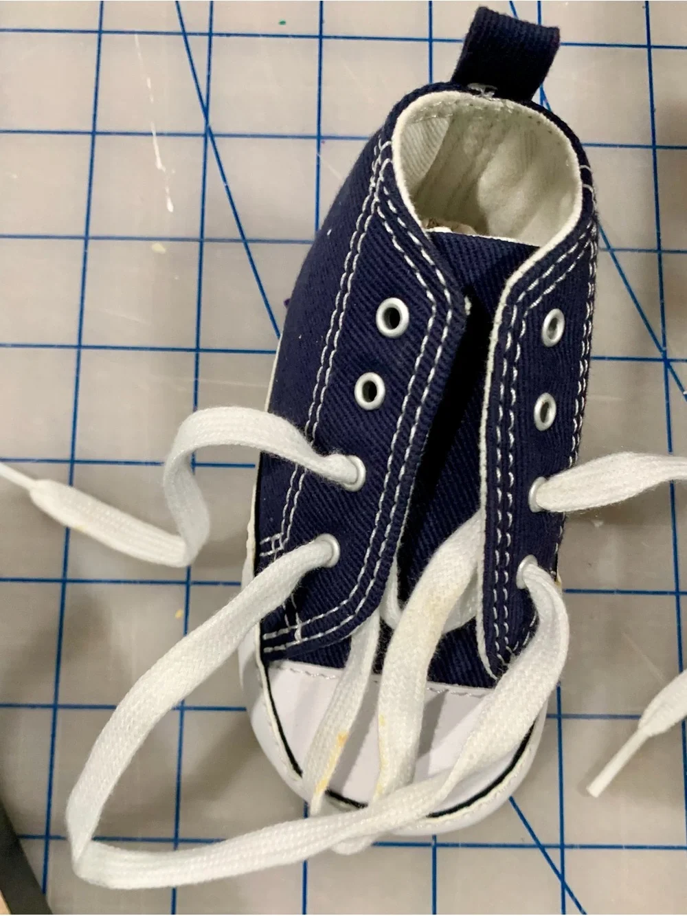 Converse Kids Navy and White High-Top Sneakers